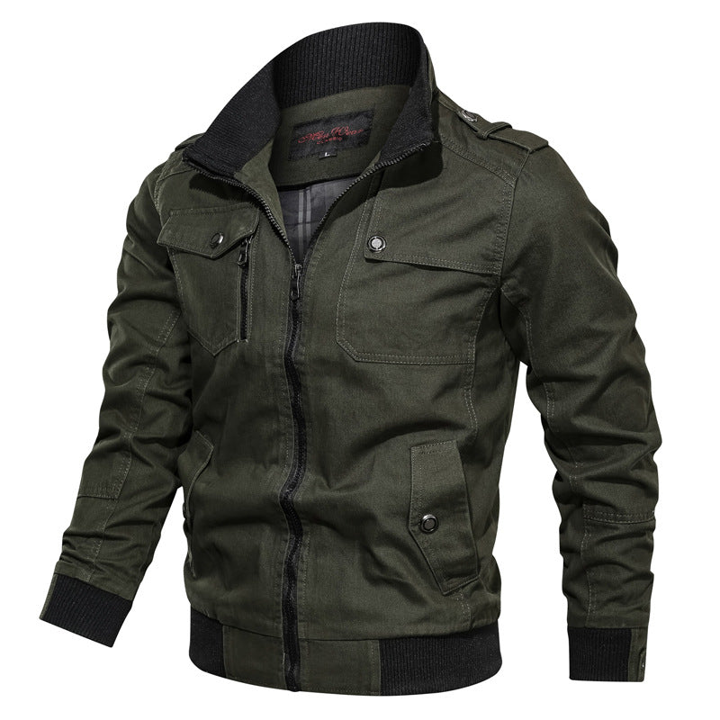 Slim Fit Mens Zip Jacket with Pockets - EasyApparels