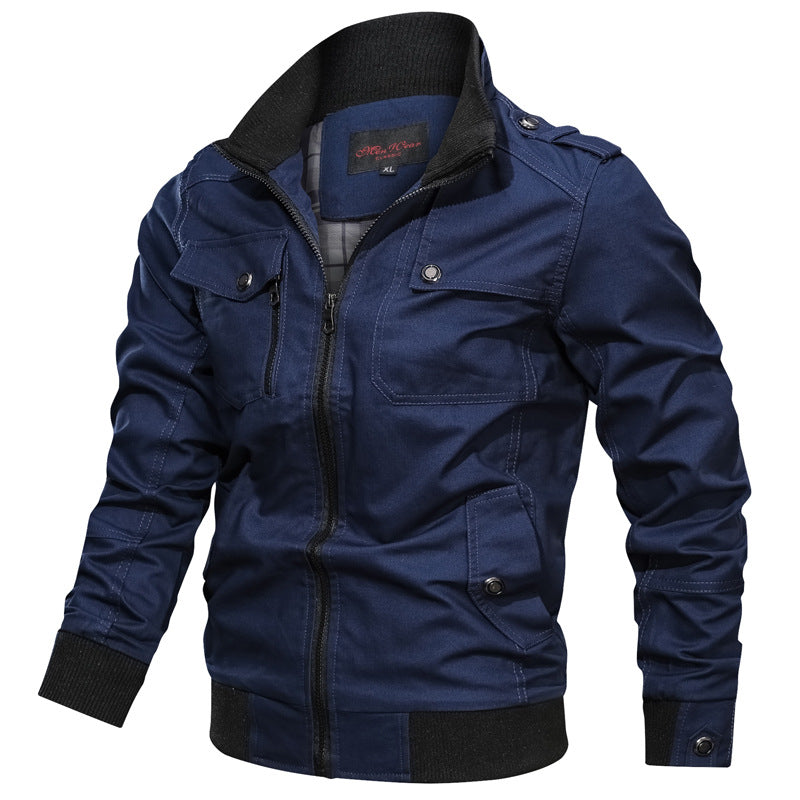 Slim Fit Mens Zip Jacket with Pockets
