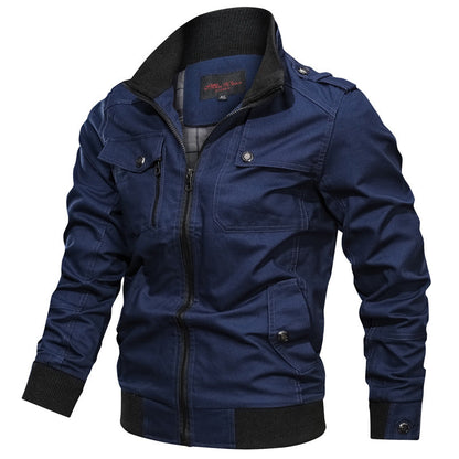 Slim Fit Mens Zip Jacket with Pockets
