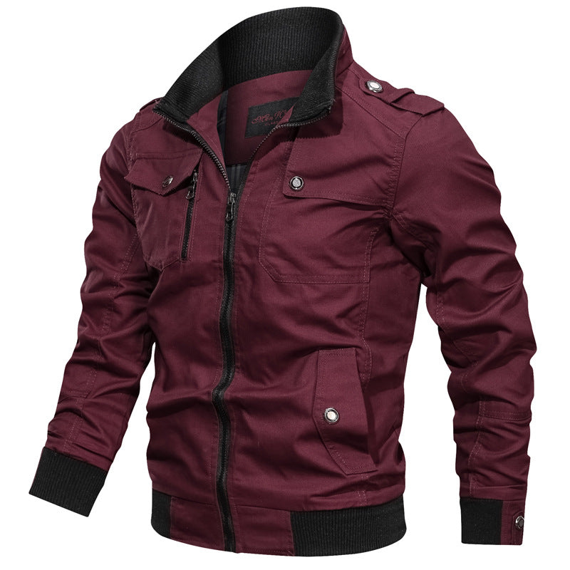 Slim Fit Mens Zip Jacket with Pockets