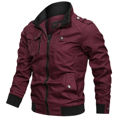 Slim Fit Mens Zip Jacket with Pockets