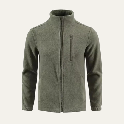 Warm Men's Lightweight Full Zip Fleece Jacket - Vossary