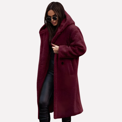Ladies Warm Parka with Zip Front Closure
