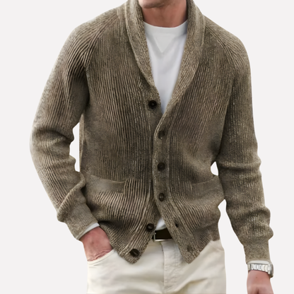 Classic Crew Neck Sweater Cardigan