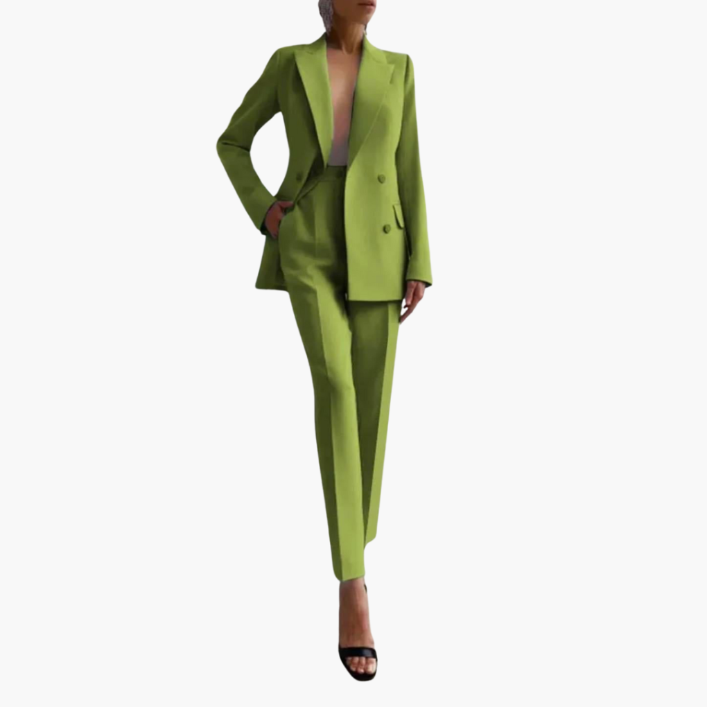 Ladies Business Jacket and Pant Suit Set