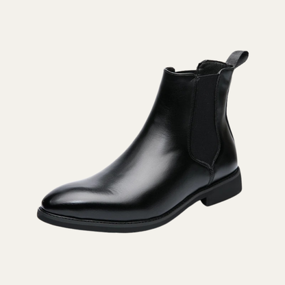 Classic Brown Leather Ankle Boots for Men