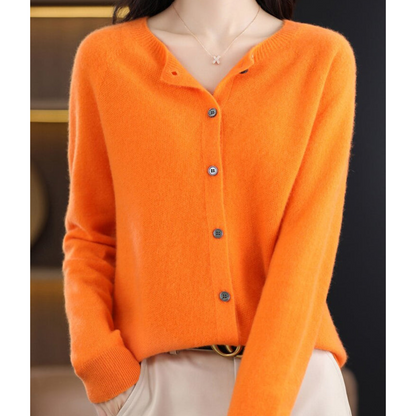Cozy Women's Crew Neck Wool Blend Sweater