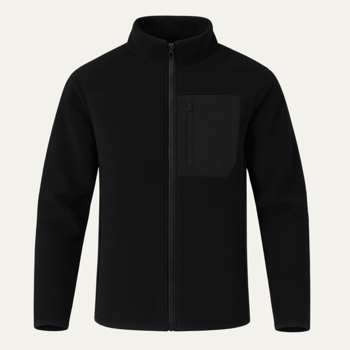 Warm Men's Zip Up Fleece Jacket - Vossary