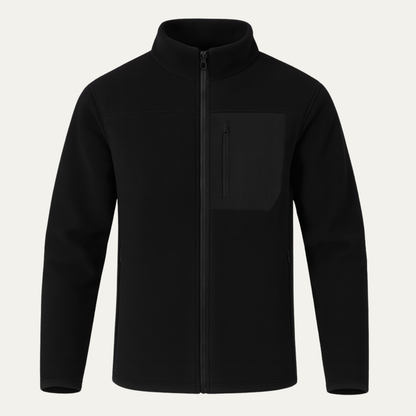 Warm Men's Zip Up Fleece Jacket - Vossary