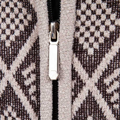 Stylish Men's Diamond Knit Blazer Jacket