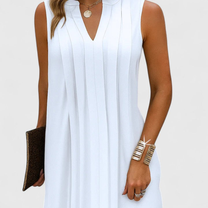 Chic V-Neckline Women's Dress