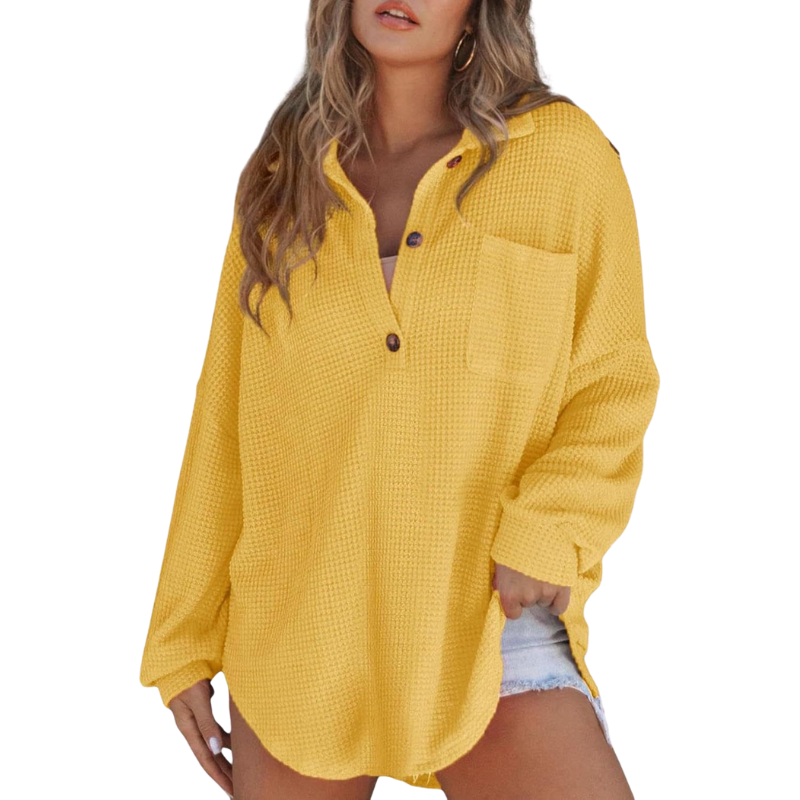 Ladies Classic V Neck Shirt Blouse