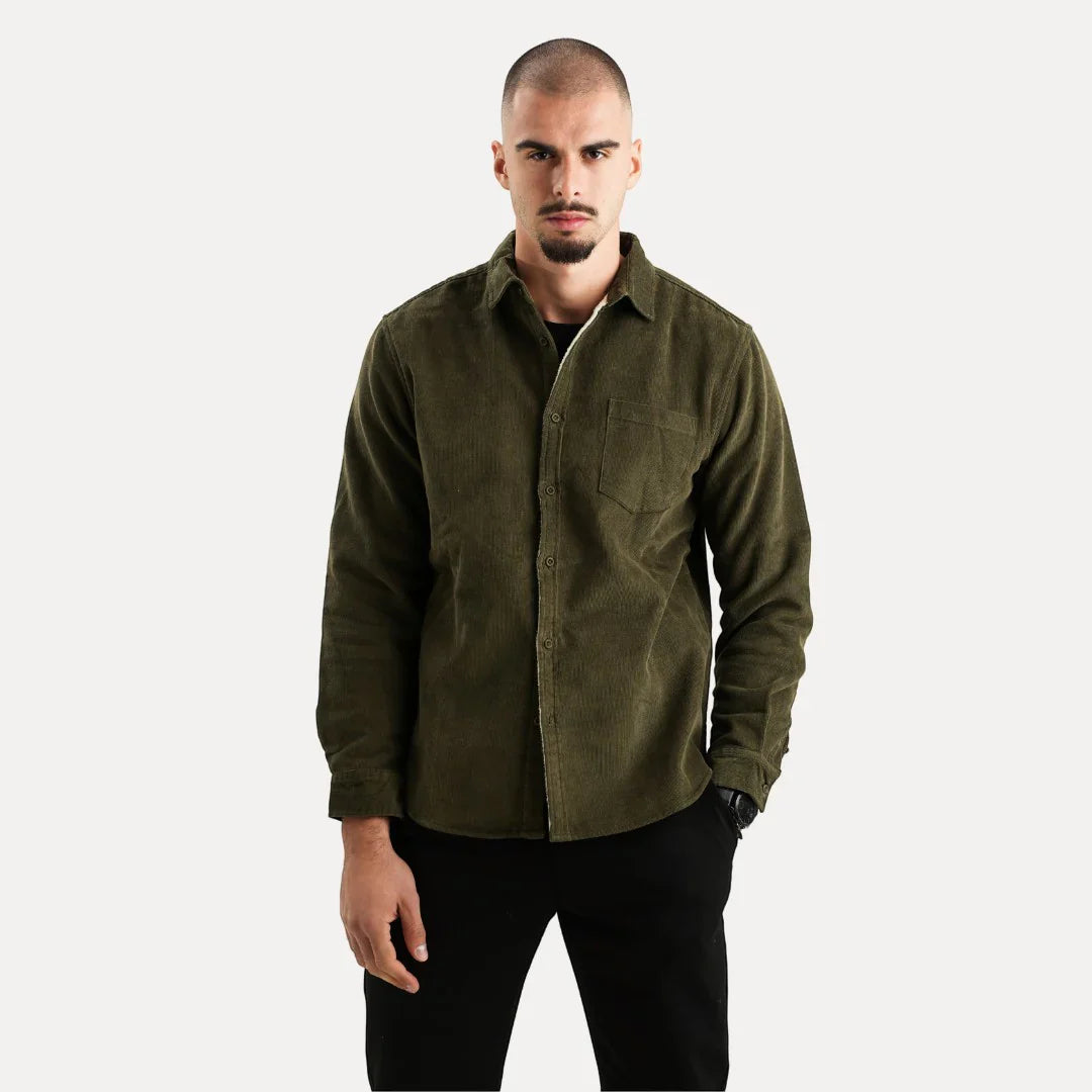 Rugged Textured Cotton Shirt