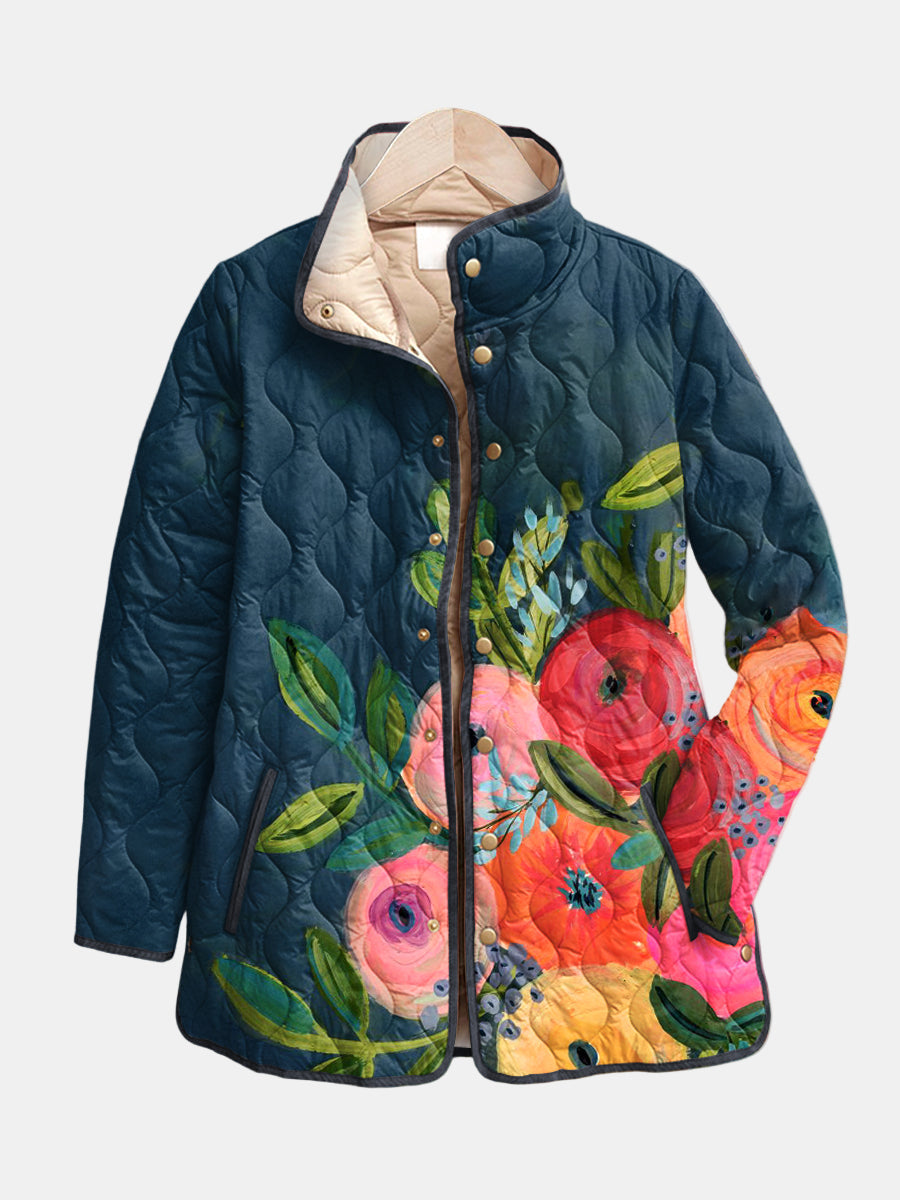 Classic Flower Women's Jacket - Vossary
