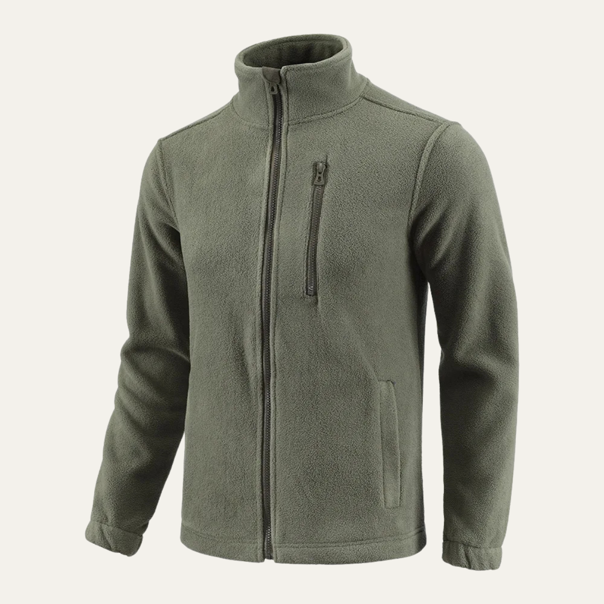 Warm Men's Lightweight Full Zip Fleece Jacket