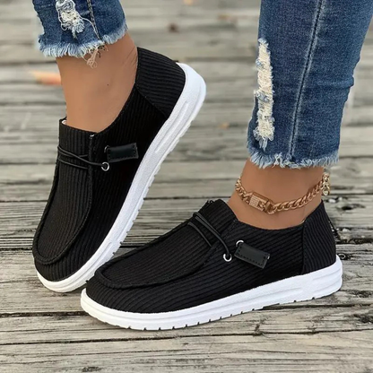 Comfortable Textured Ballet Shoes - EasyApparels