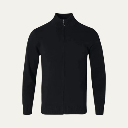 Soft Men's Premium Cashmere Zip Cardigan Sweater