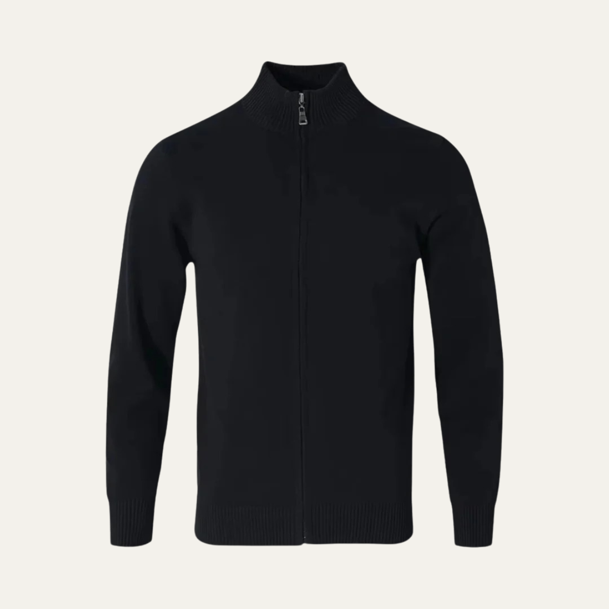 Premium Men's Cashmere Zipper Knit Sweater