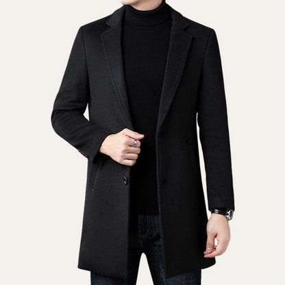 Classic Men's Wool Smart Office Coat