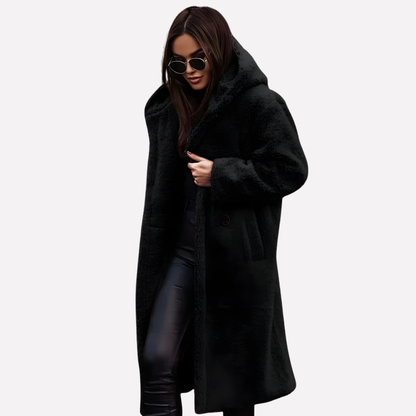 Ladies Warm Parka with Zip Front Closure