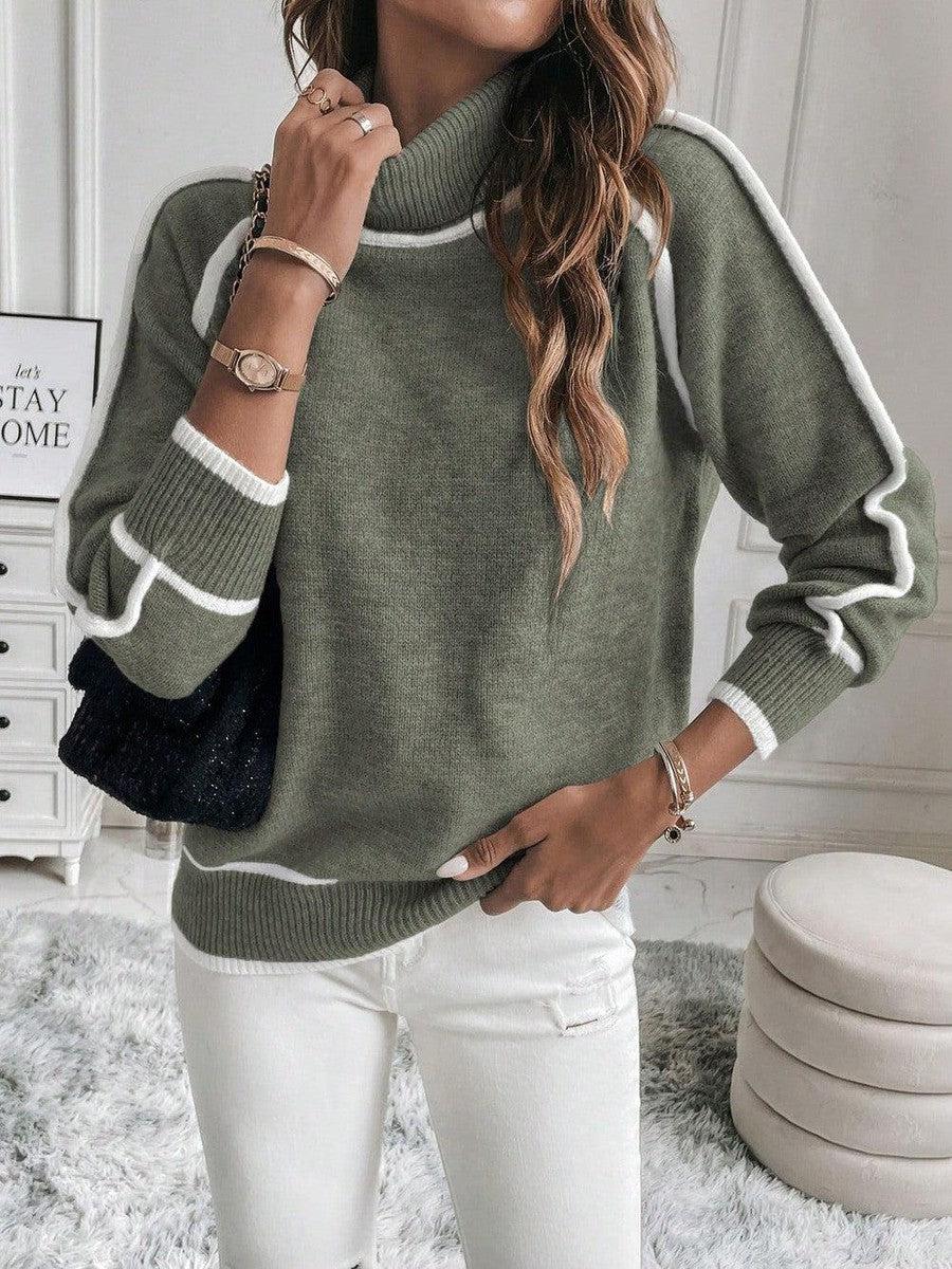 Women's Classic Crew Neck Sweater - Vossary