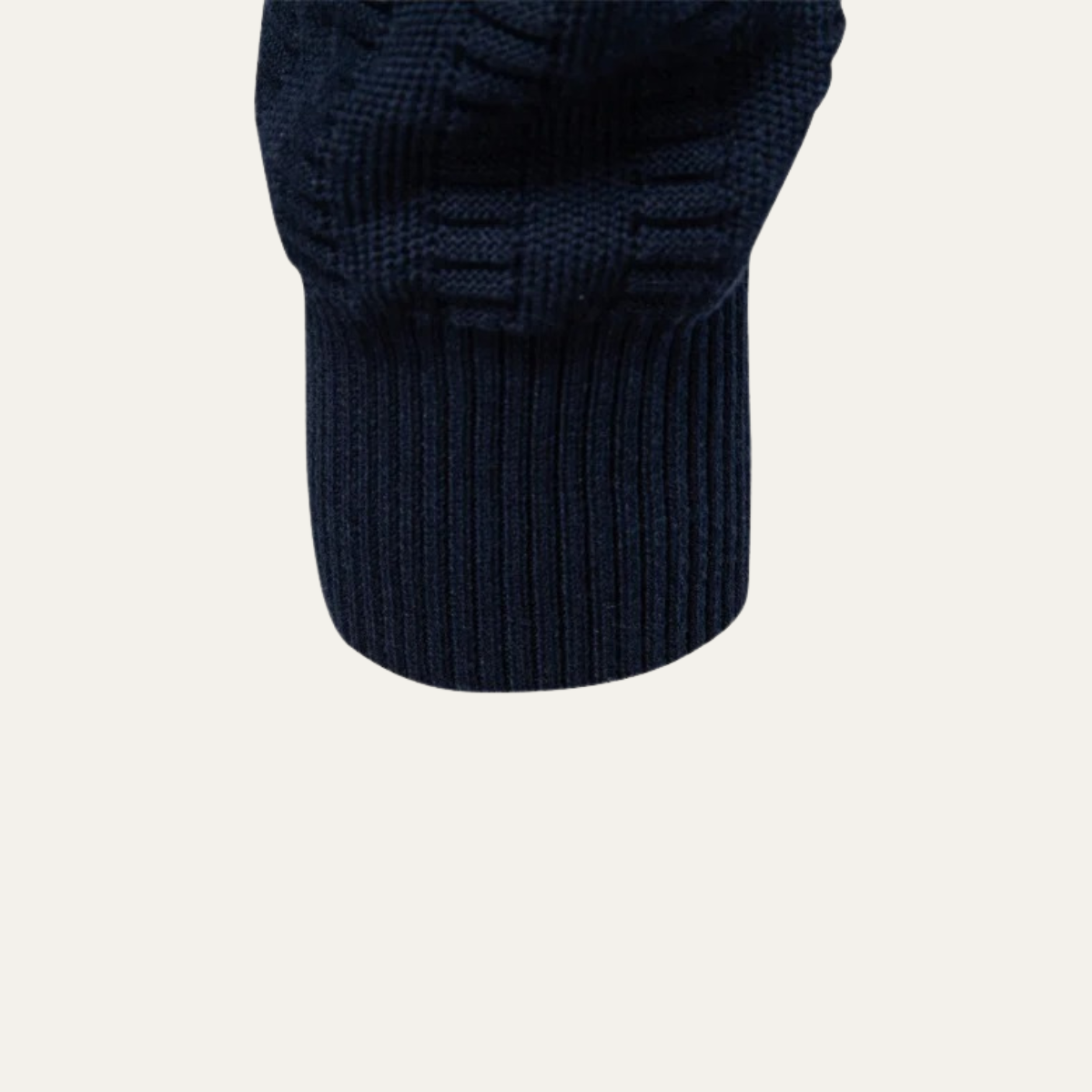 Warm Men's Half Zip Wool Winter Sweater