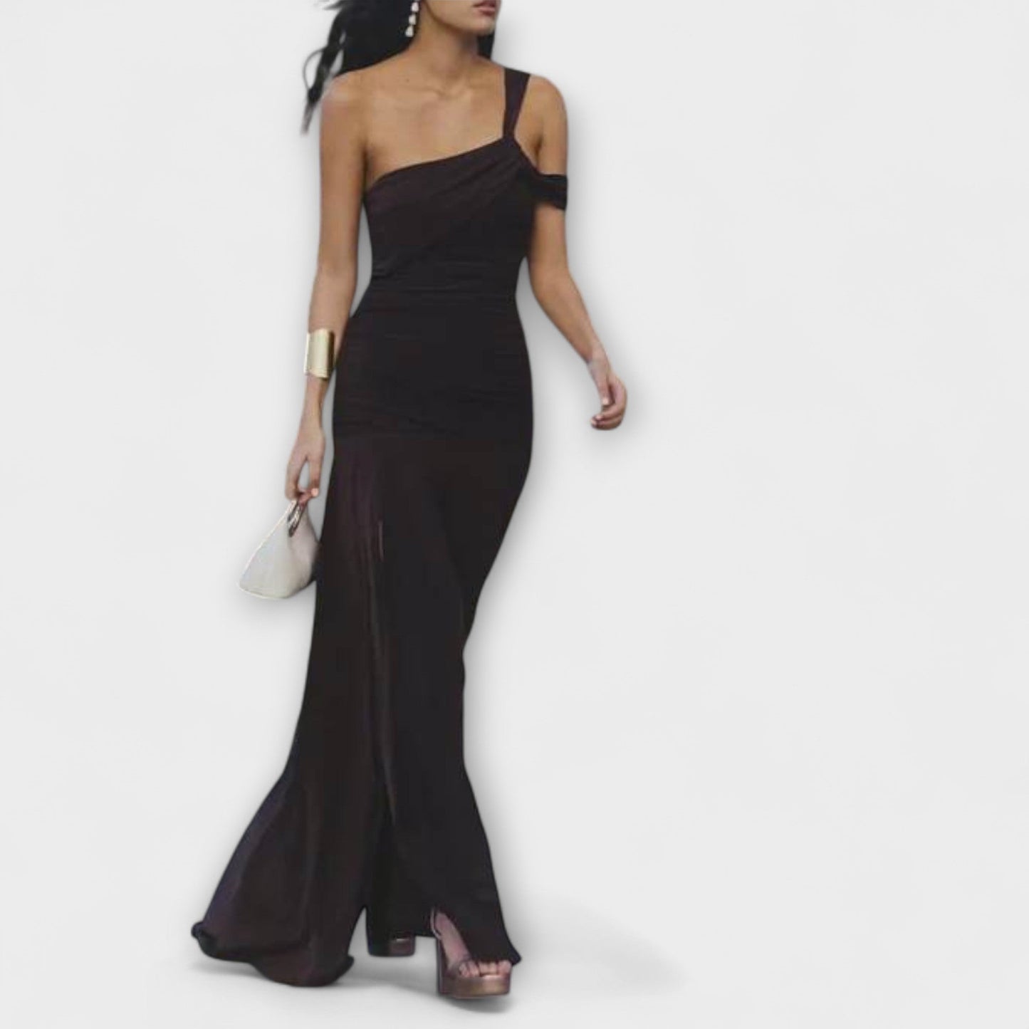 Elegant Off Shoulder Long Evening Dress