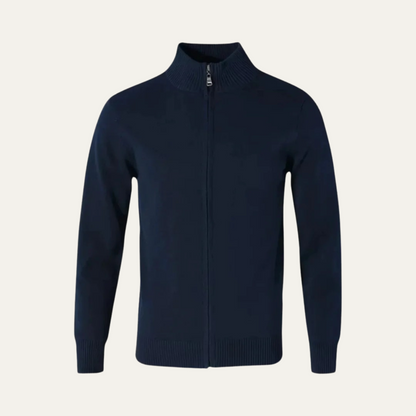 Soft Men's Premium Cashmere Zip Cardigan Sweater - Vossary