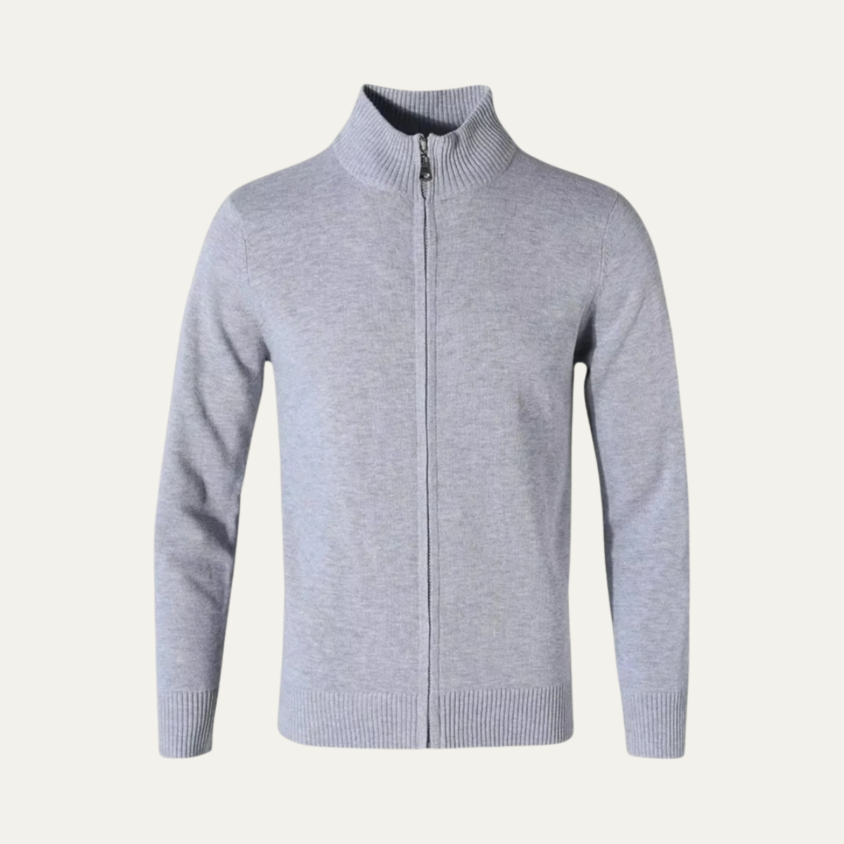 Premium Men's Cashmere Zipper Knit Sweater