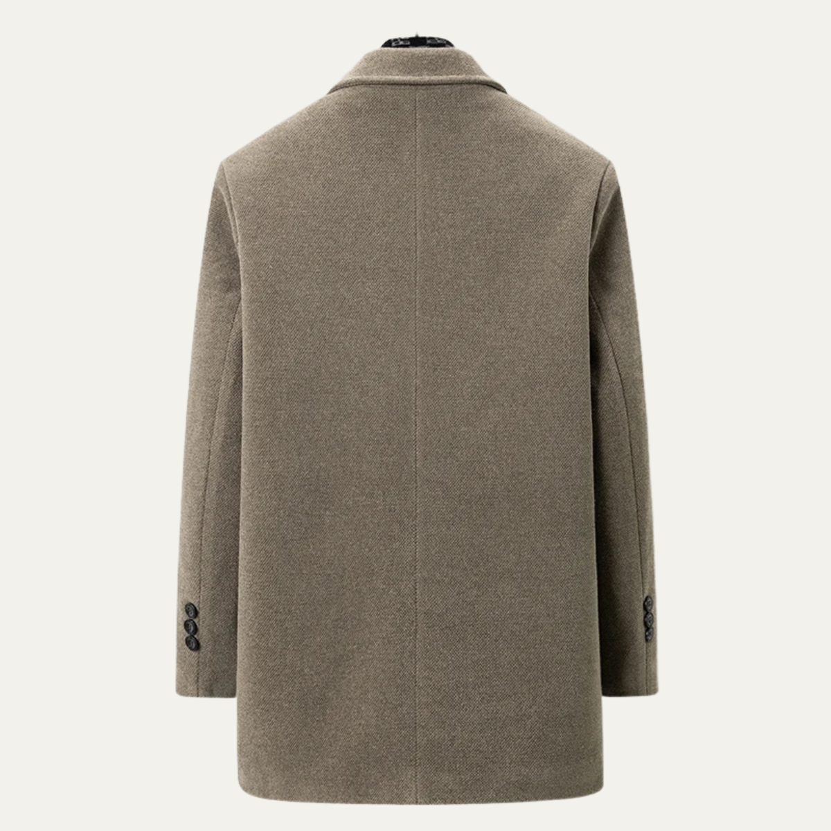 Thermal Men's Fleece Lined Parka Jacket with Scarf