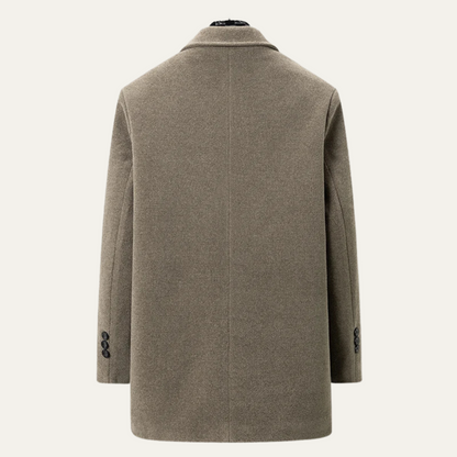 Thermal Men's Fleece Lined Parka Jacket with Scarf