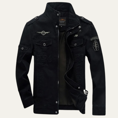 Rugged Men's Tactical Cargo Field Jacket