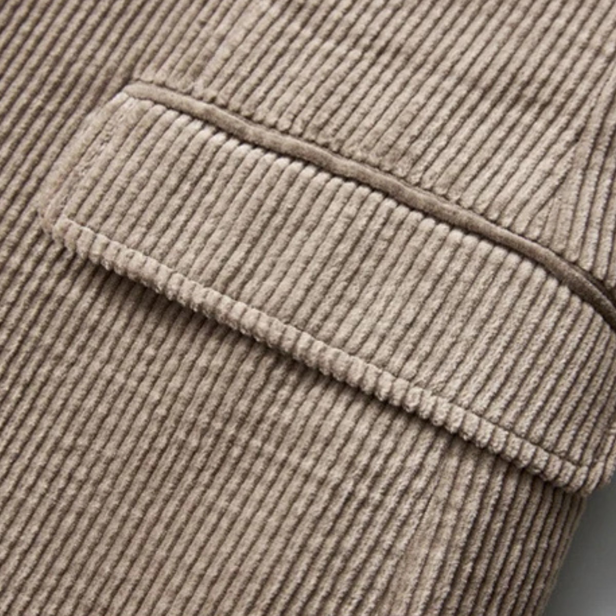 Stylish Men's Fitted Corduroy Jacket Suit