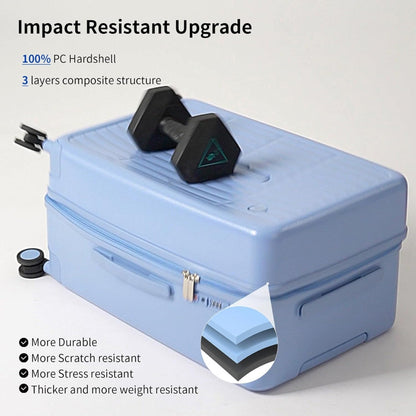 Durable 20 Lightweight Carry-On Suitcase with Hard Shell