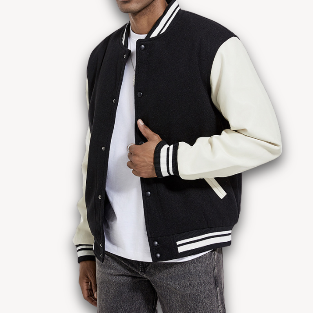 Retro Style Men's Leather Jacket - EasyApparels