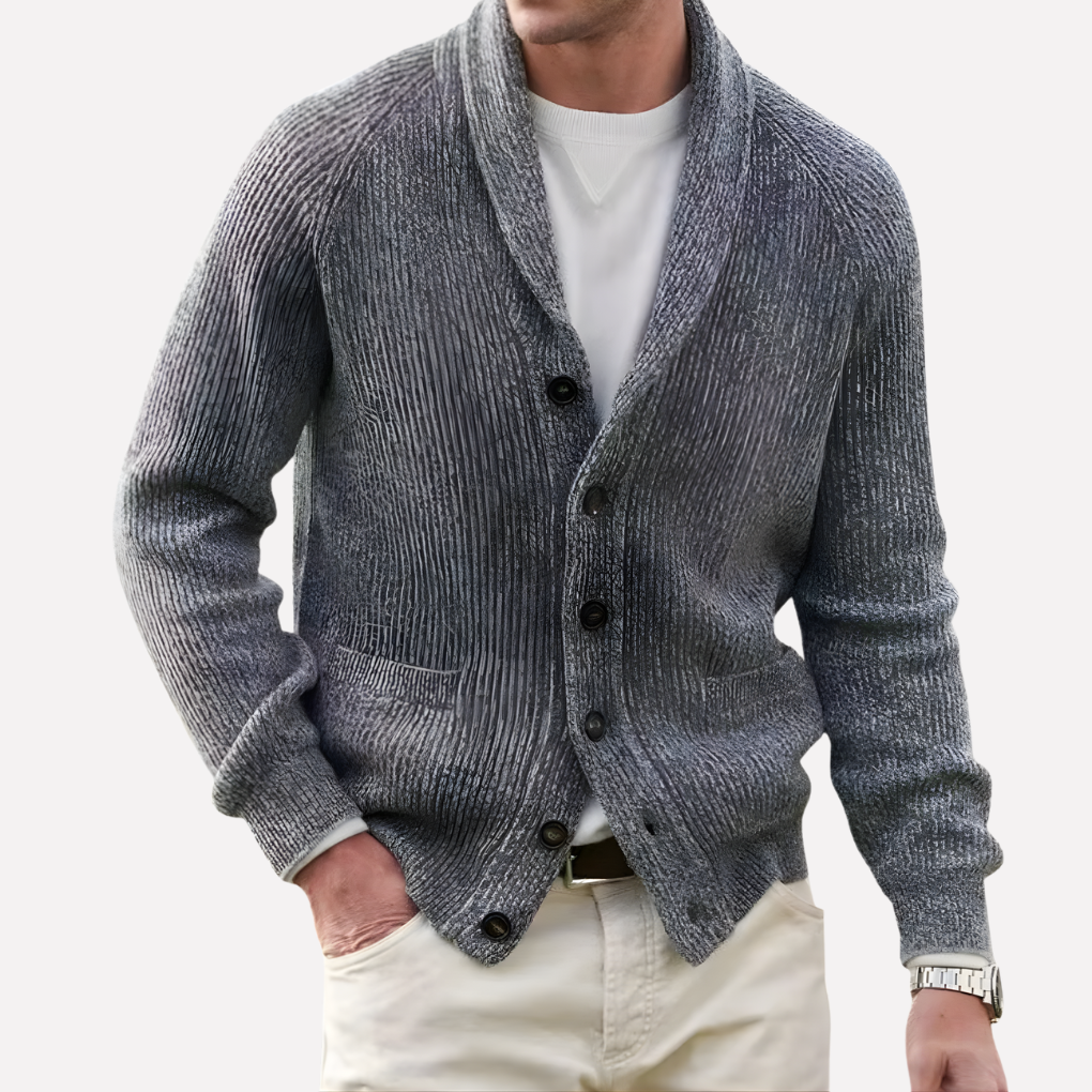 Classic Crew Neck Sweater Cardigan