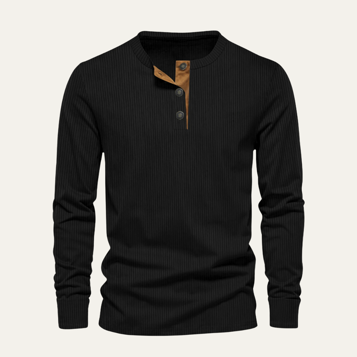 Rugged Mens Corduroy Button Sweater - Vossary