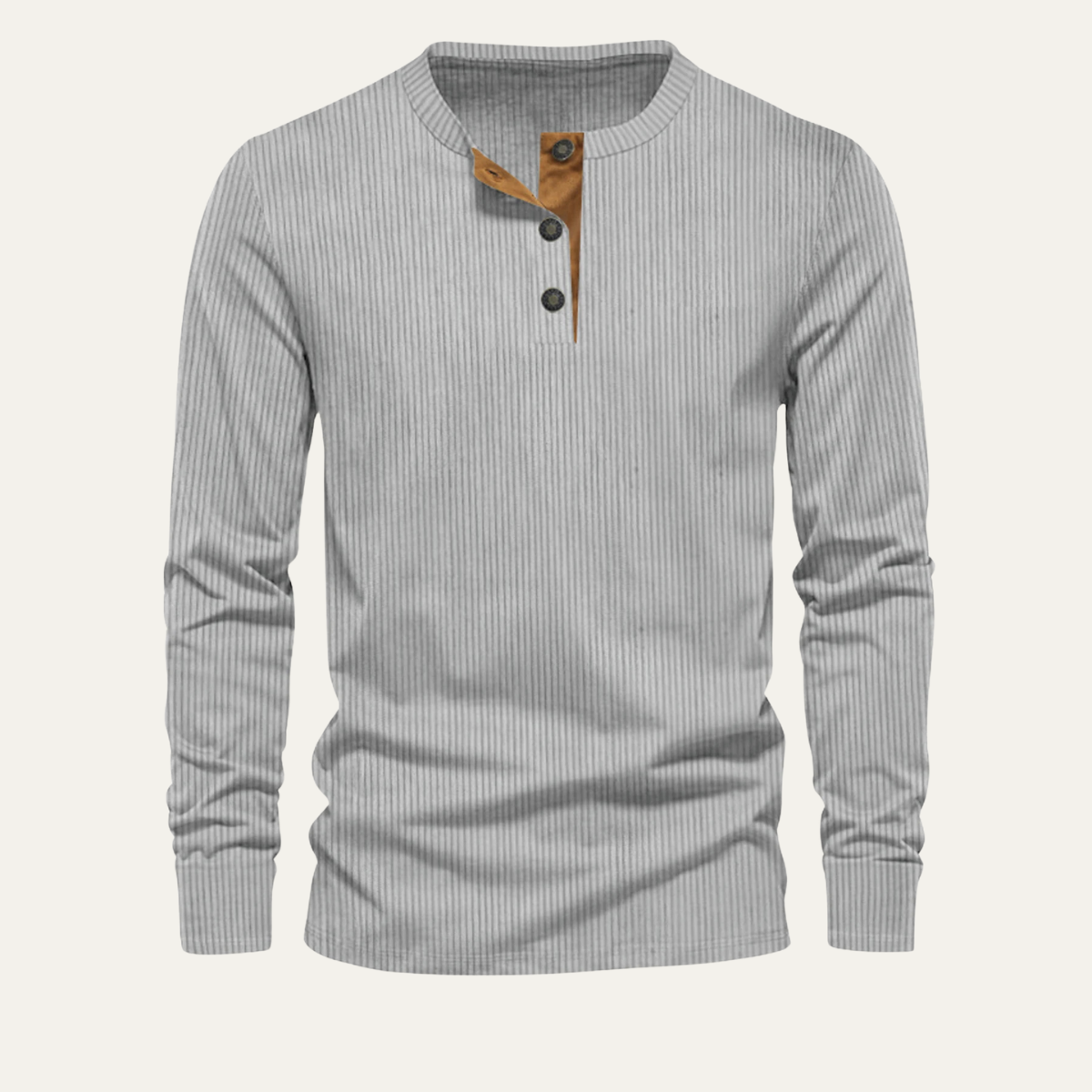 Rugged Mens Corduroy Button Sweater