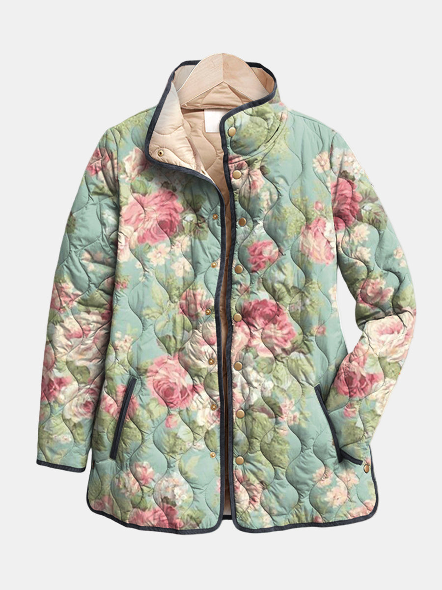 Vintage Padded Quilted Coat - Vossary