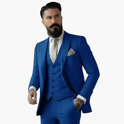Stylish Men's Double-Breasted Suit