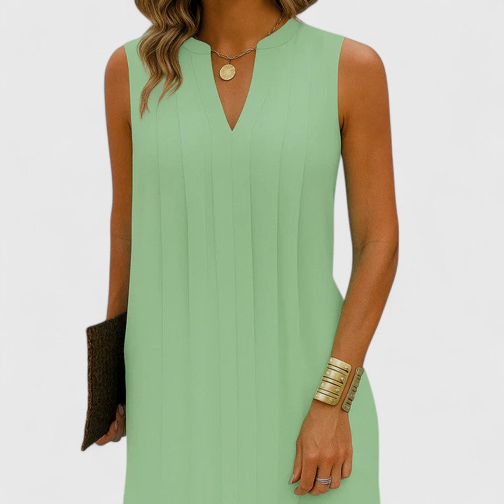Chic V-Neckline Women's Dress