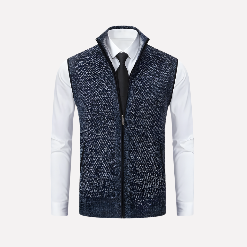 Men's Zipper Front Vest - Vossary
