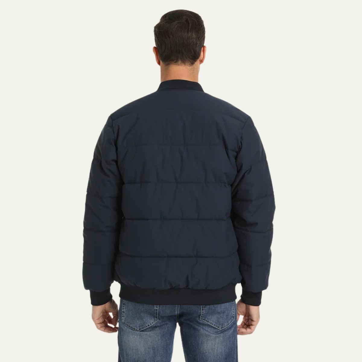 Slim Fit Men's Quilted Down Puffer Jacket