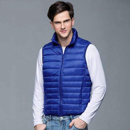 Warm Quilted Mens Vest Zip Up Jacket - EasyApparels