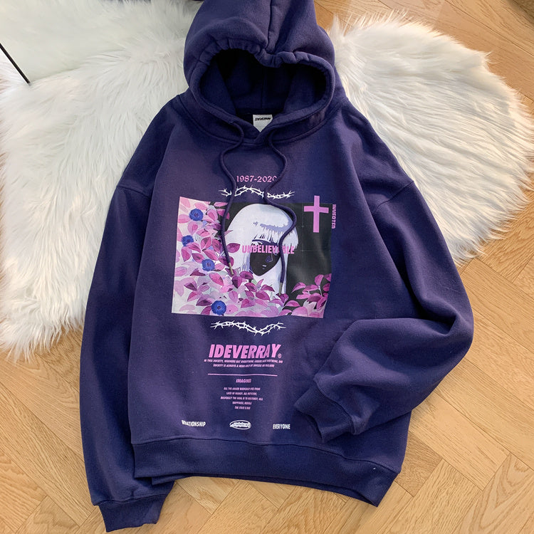 Relaxed Fit Unisex Hooded Sweatshirt - Soft Cotton Blend - Luxicro