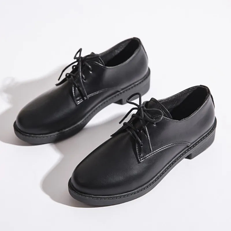 Classic Women's Leather Oxford Shoes