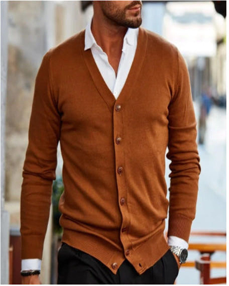 Comfortable Men's Cotton Sweater Coat