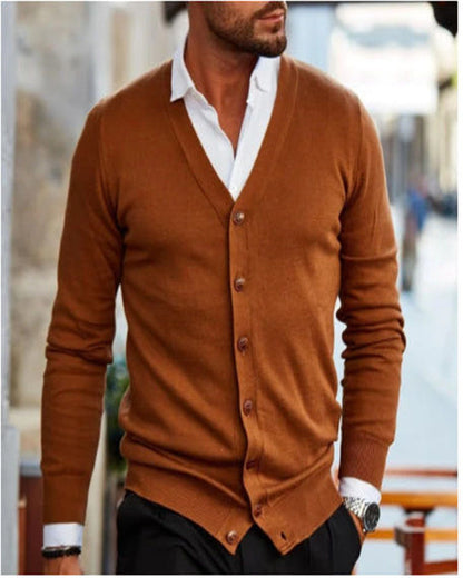 Comfortable Men's Cotton Sweater Coat