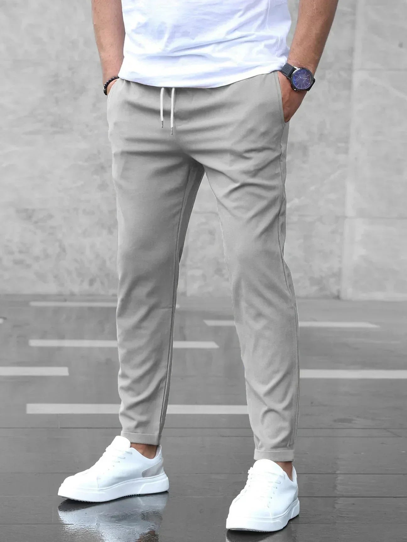 High Quality Elastic Luxury Pants - EasyApparels
