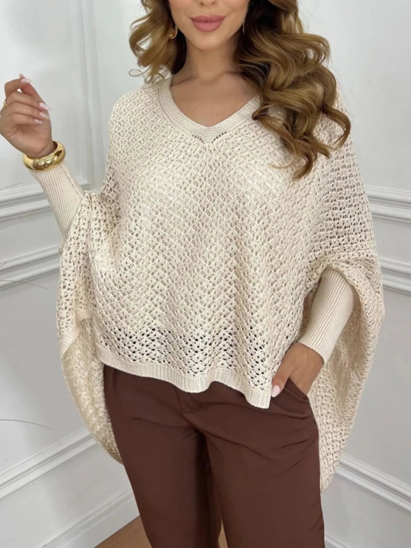 Cozy Open Front Loose Fit Sweater - EasyApparels